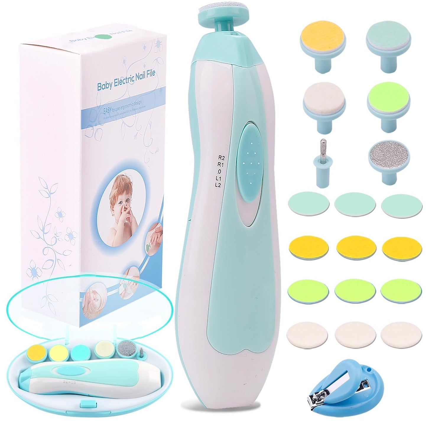 Baby Electric Nail Clipper – Safe & Silent Trimmer for Newborns and Toddlers