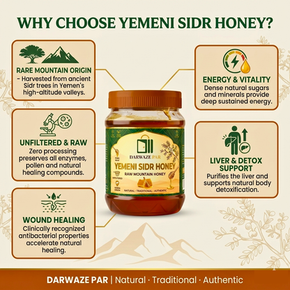 Yemeni Sidr Honey – عسل السدر اليمني الأصلي | Premium Raw Natural Honey for Daily Wellness