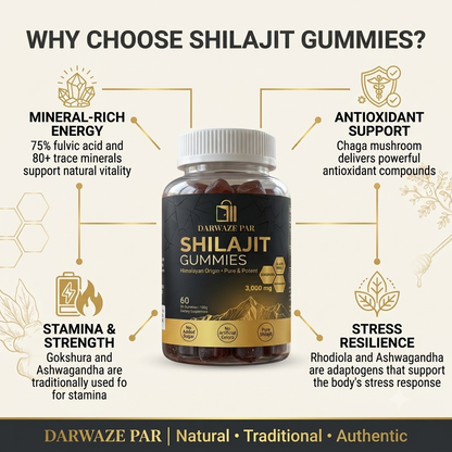 Shilajit Gummies – شيلاجيت جاميز طبيعي | Energy, Stamina & Daily Wellness Gummies