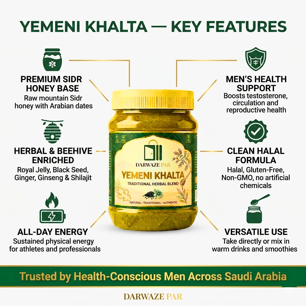 Yemeni Khalta Herbal Blend – خلطة يمني طبيعية للطاقة والحيوية | Traditional Natural Wellness Mix