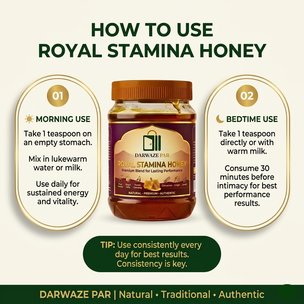 Royal Stamina Honey – عسل رويال ستامينا | Premium Honey Blend with Royal Jelly & Panax Ginseng for Vitality & Performance
