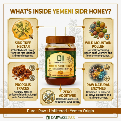 Yemeni Sidr Honey – عسل السدر اليمني الأصلي | Premium Raw Natural Honey for Daily Wellness