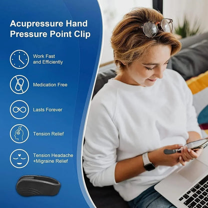 Sugar Control LI4 Acupressure Clip – جهاز ضغط نقاط اليد لتنظيم السكر | Acupressure Hand Clip for Wellness & Relaxation (2Pcs)
